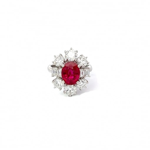 천연 버마루비 3.25ct 반지