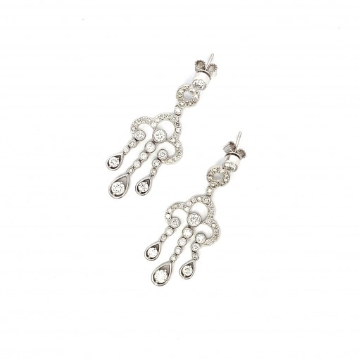 천연 다이아 귀걸이 (총5.06ct)