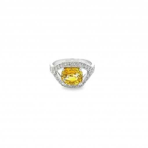 천연 옐로우사파이어 2.37ct 반지