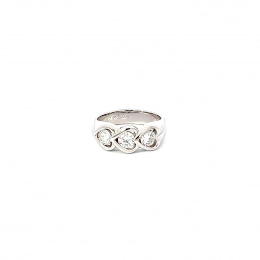 천연 다이아몬드 0.22ct 3p 반지