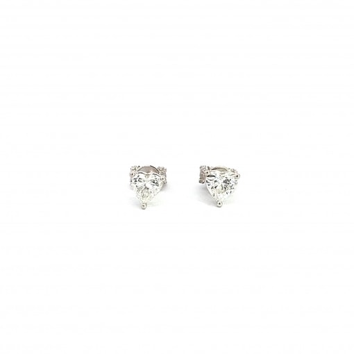 천연 다이아몬드 0.57ct 하트 귀걸이