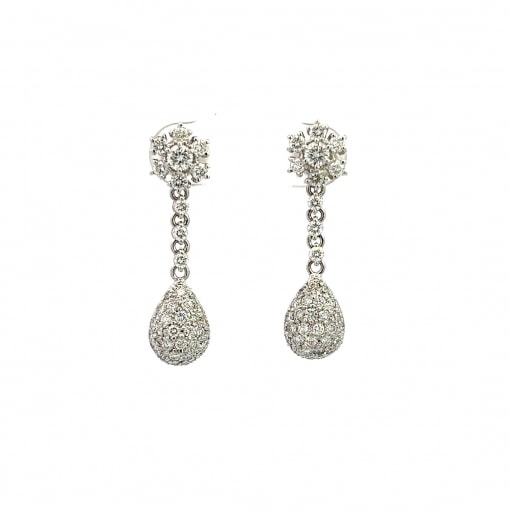 천연 다이아몬드 0.12ct 귀걸이