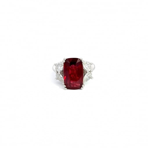 천연 모잠비크 루비 6.18ct 반지