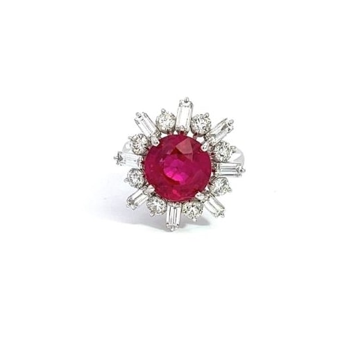 천연 핑크루비 6.03ct 반지