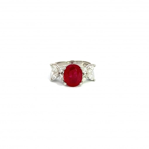 천연 버마 루비 3.0ct 반지
