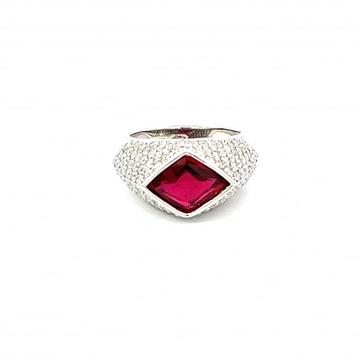 천연 마름모 루비 2.77ct 반지