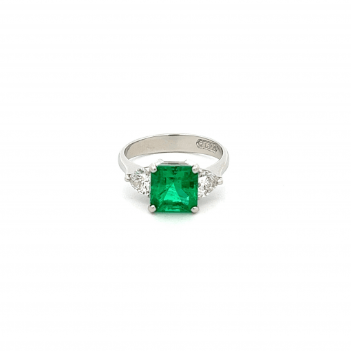천연 콜롬비아 에메랄드 3.1ct 반지