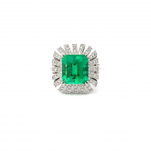 천연 콜롬비아 에메랄드5.86ct 반지