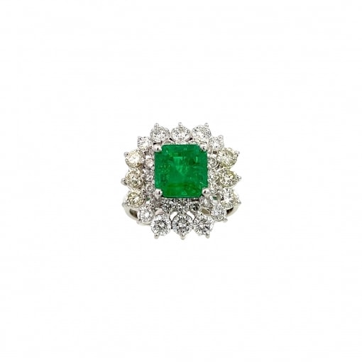 천연 2.94ct 천연 에메랄드 반지
