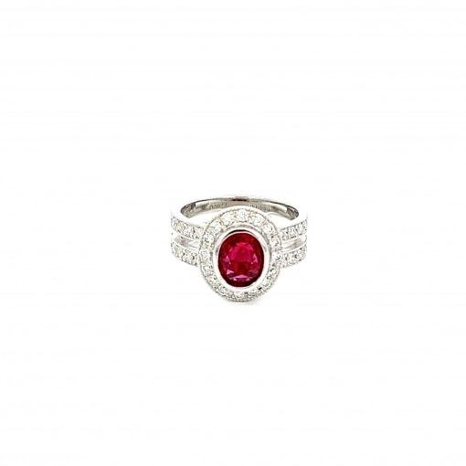 천연 루비 1.87ct 반지