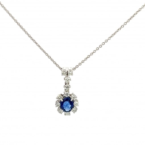 천연 사파이어 0.86ct 목걸이