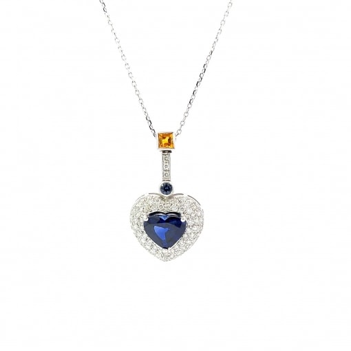 천연 사파이어 4.02ct 목걸이