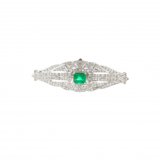 천연 에메랄드 2.24ct 브로치