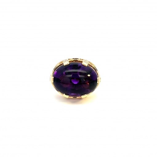 천연 자수정 21.66ct 반지