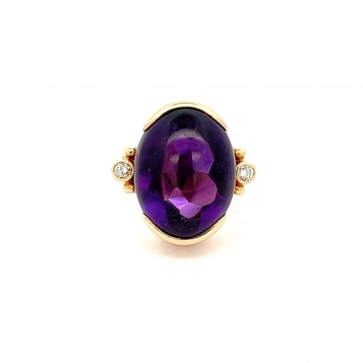 천연 자수정 15.2ct 반지