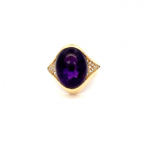 천연 자수정 10.45ct 반지