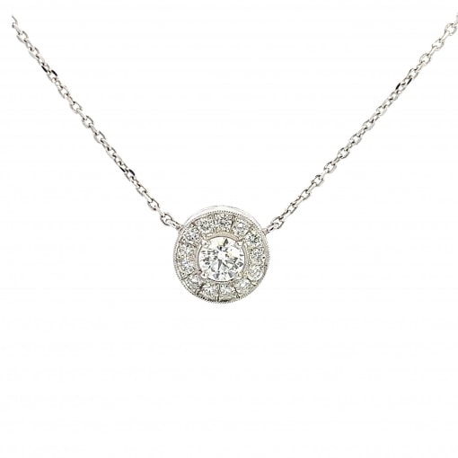 천연 다이아몬드 0.53ct 목걸이