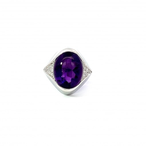 천연 자수정 9.65ct 반지