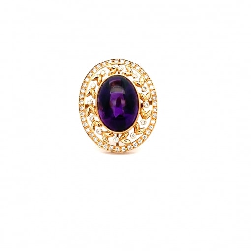 천연 자수정 14.5ct 반지